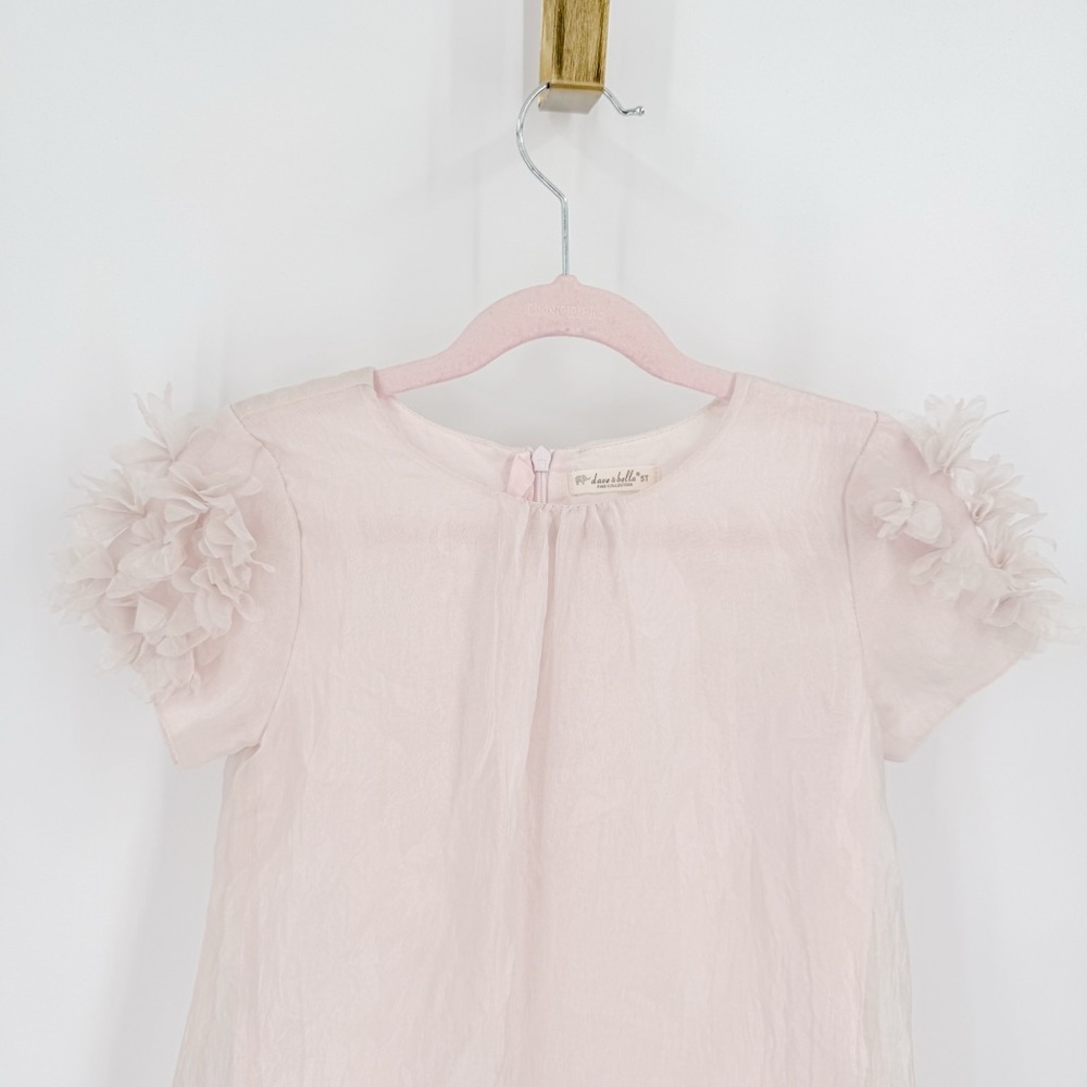 Elegant Pink Kids Dress - Picture 2 of 5